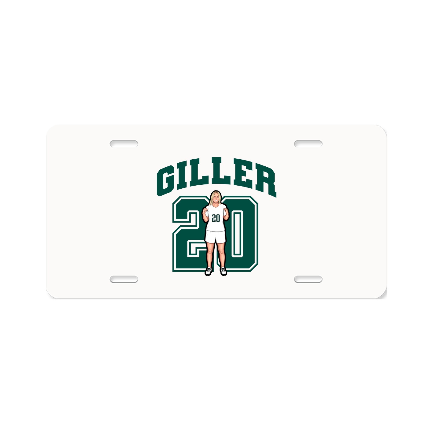 License Plate — Number in Classic