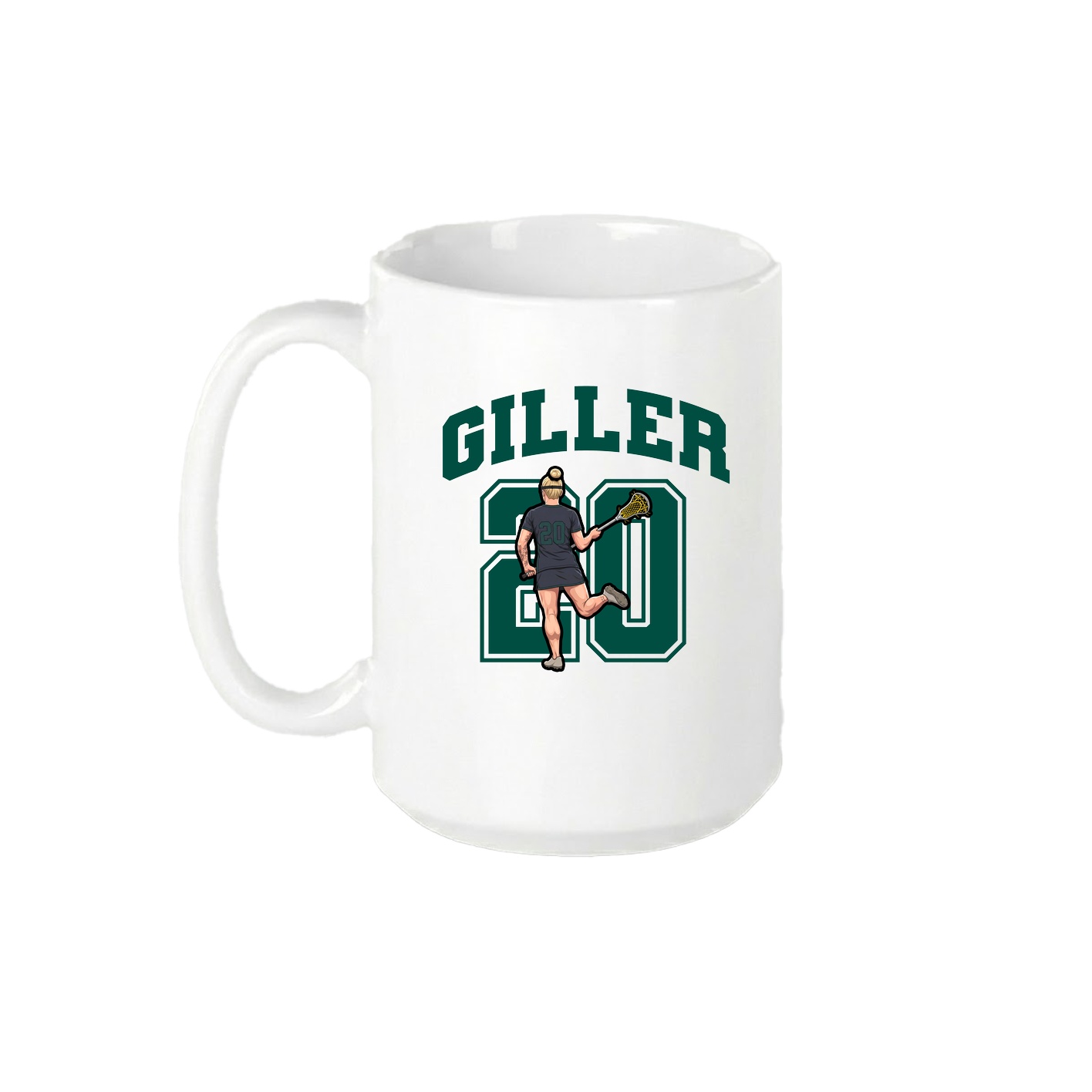 15oz Coffee Mug — Number in White