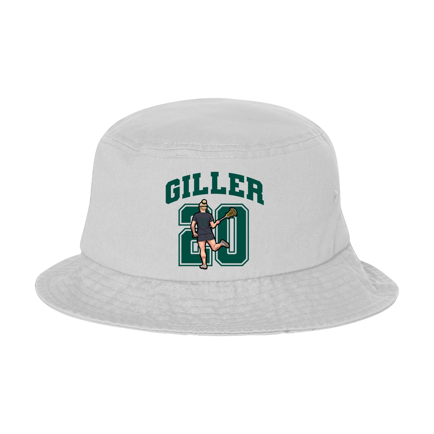 Bucket Cap — Number in White