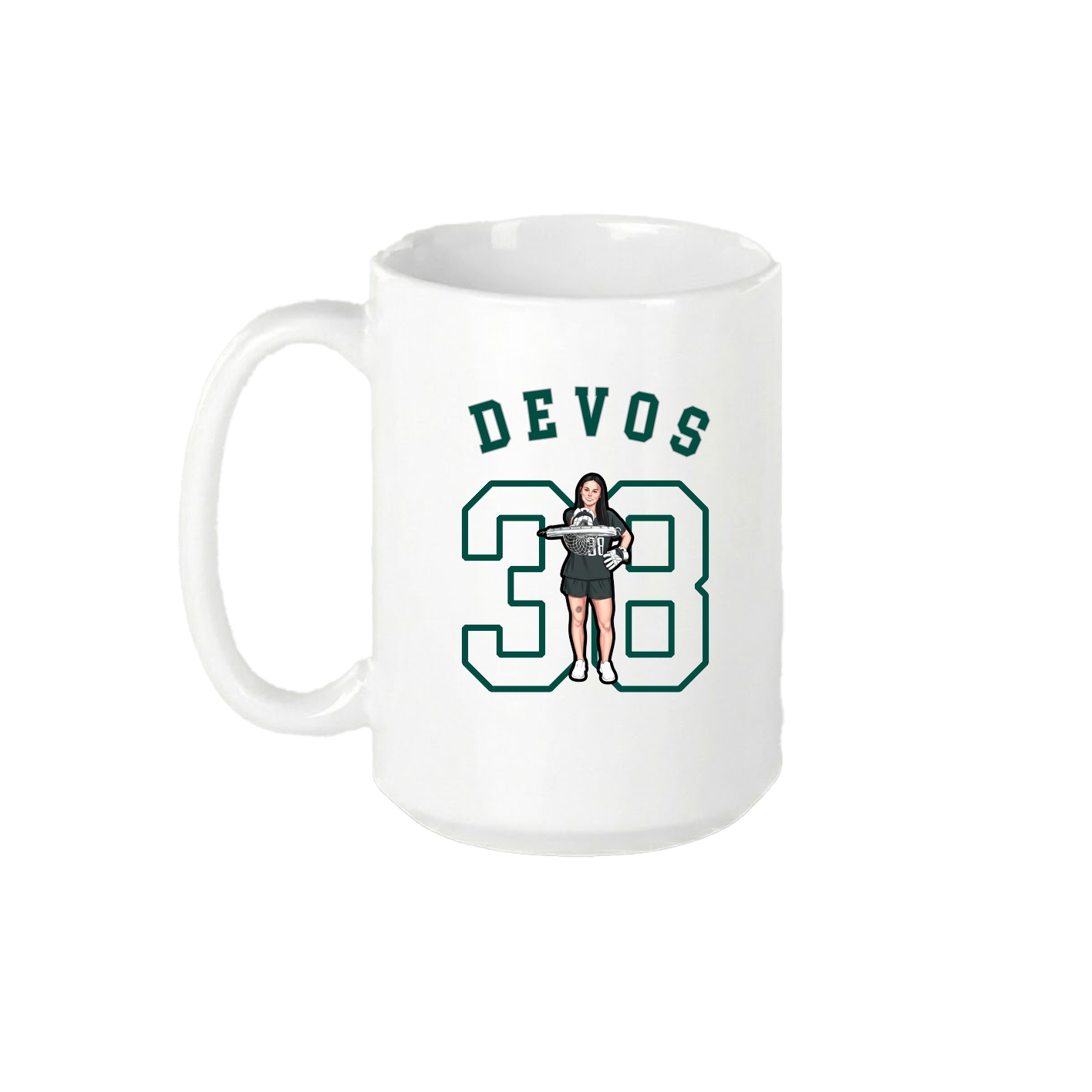 15oz Coffee Mug — Shirsey Arch in White