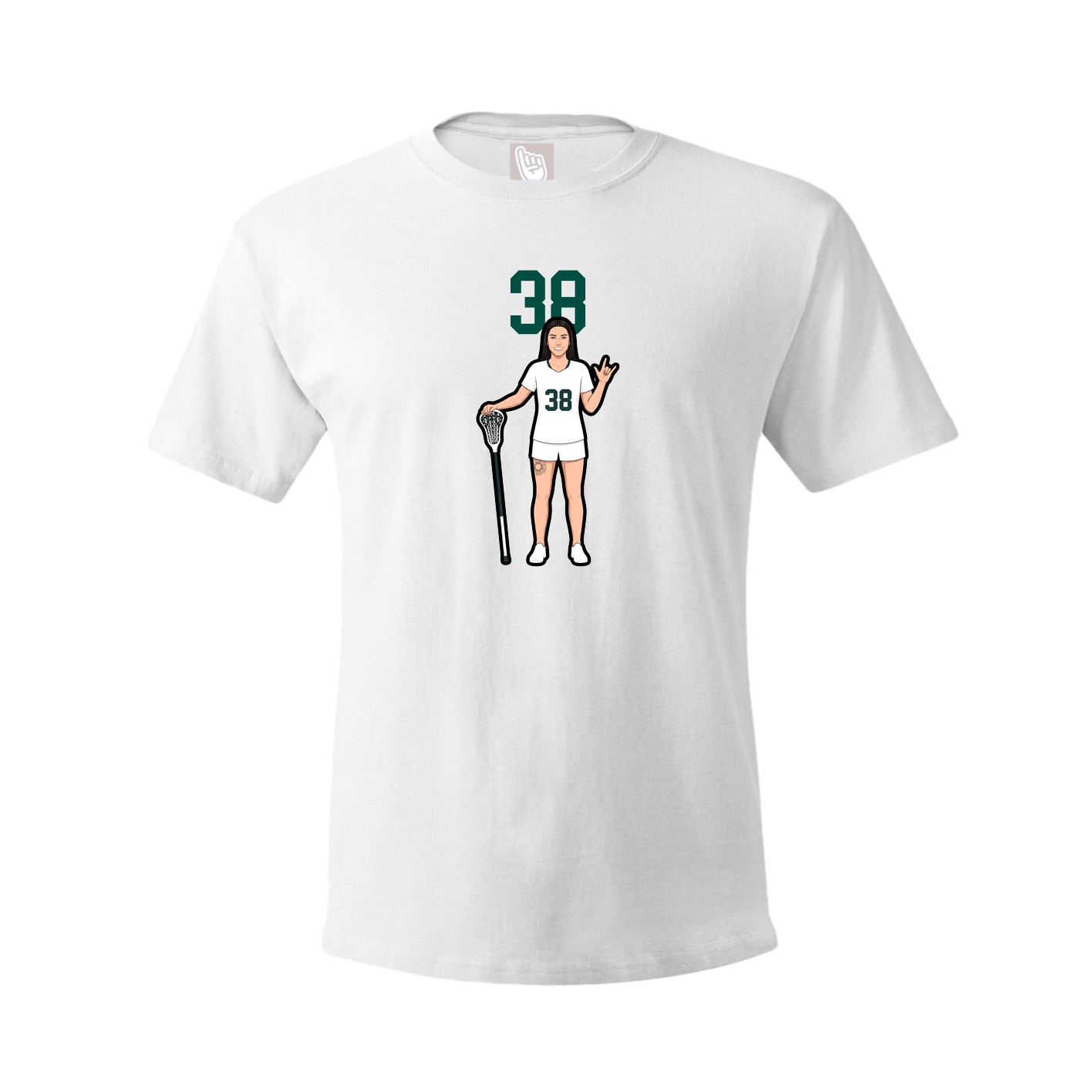 Tee — Number Top in White