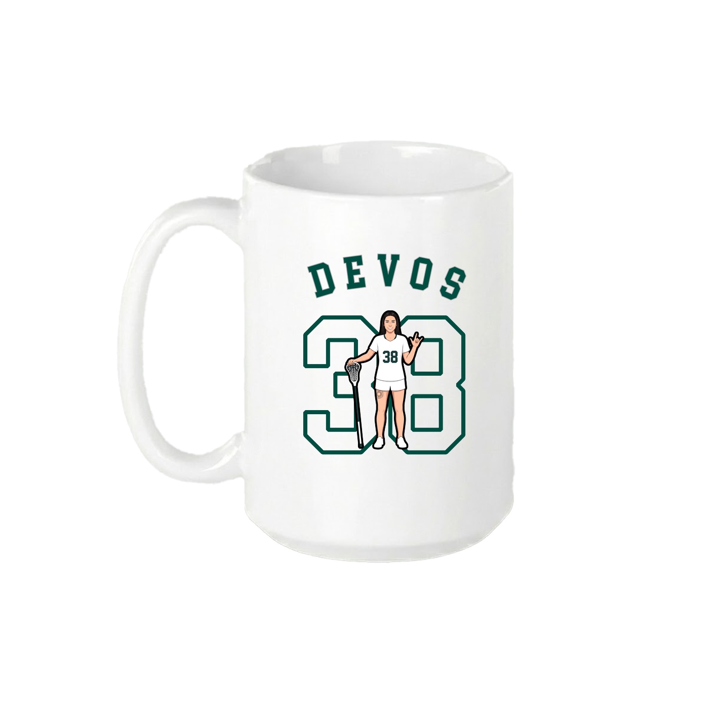 15oz Coffee Mug — Shirsey Arch in White