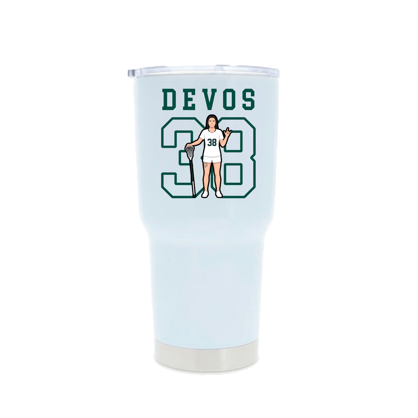 30oz Stainless Steel Tumbler — Shirsey in White