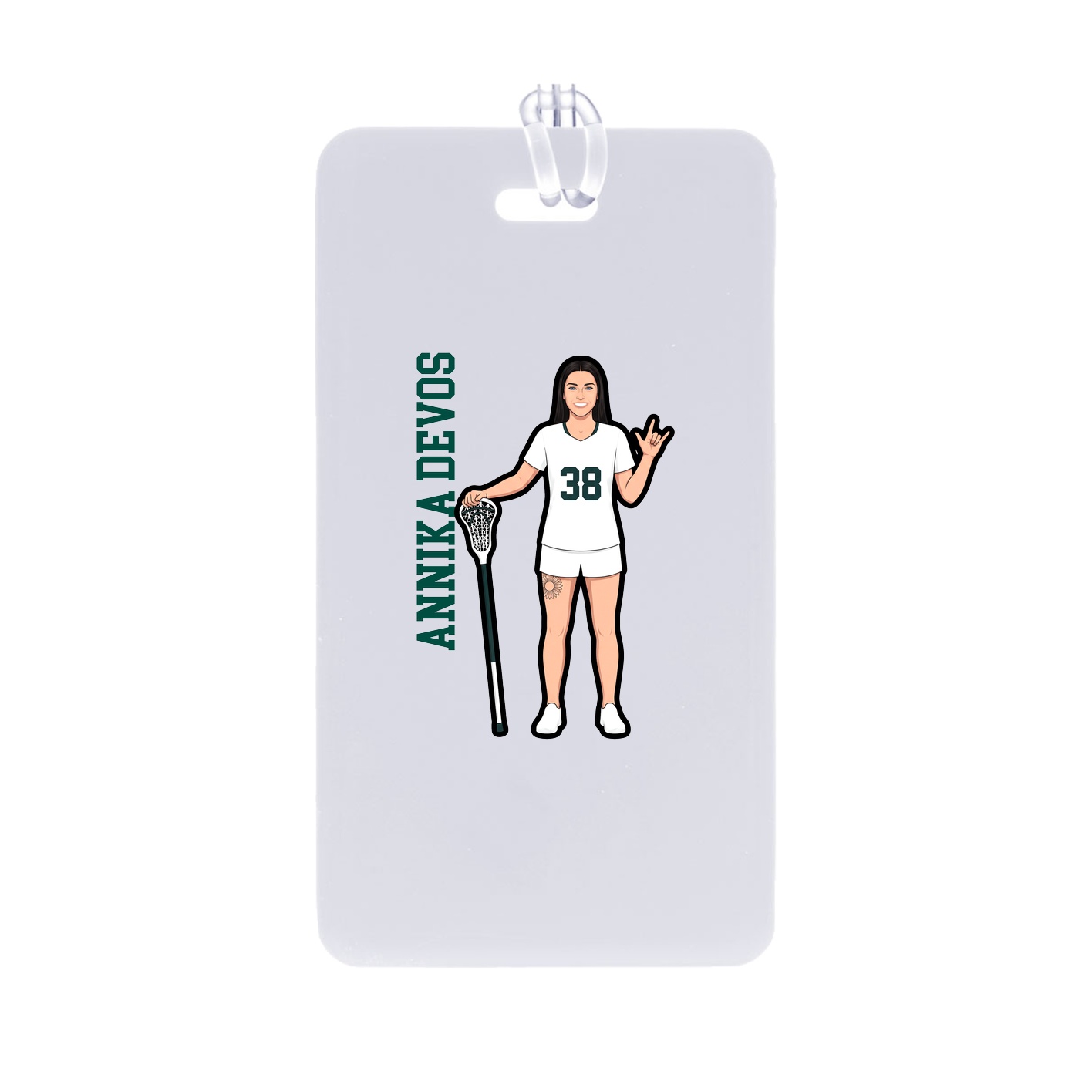 Bag Tag — Name Vertical in Classic