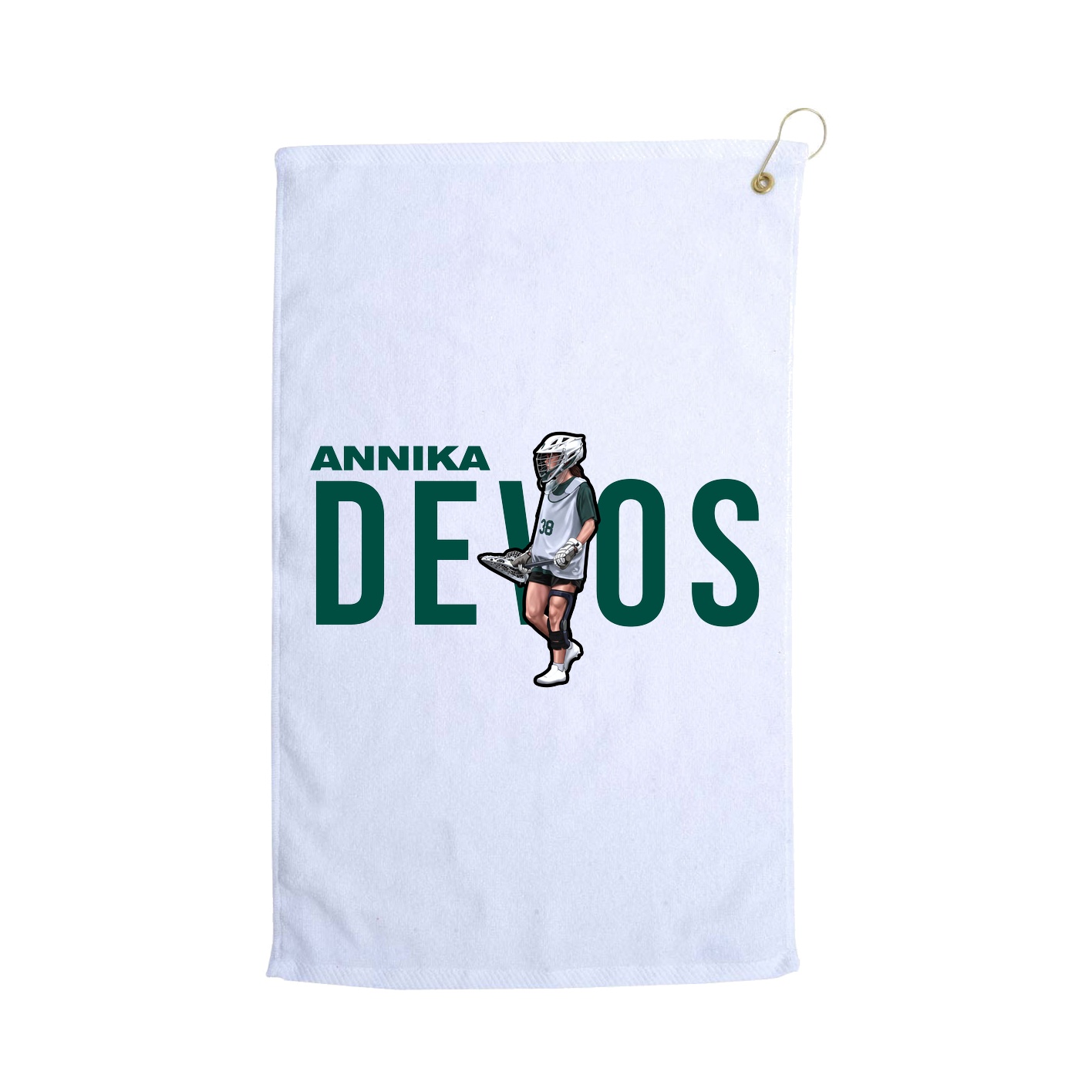 Golf Towel — Player Name in White