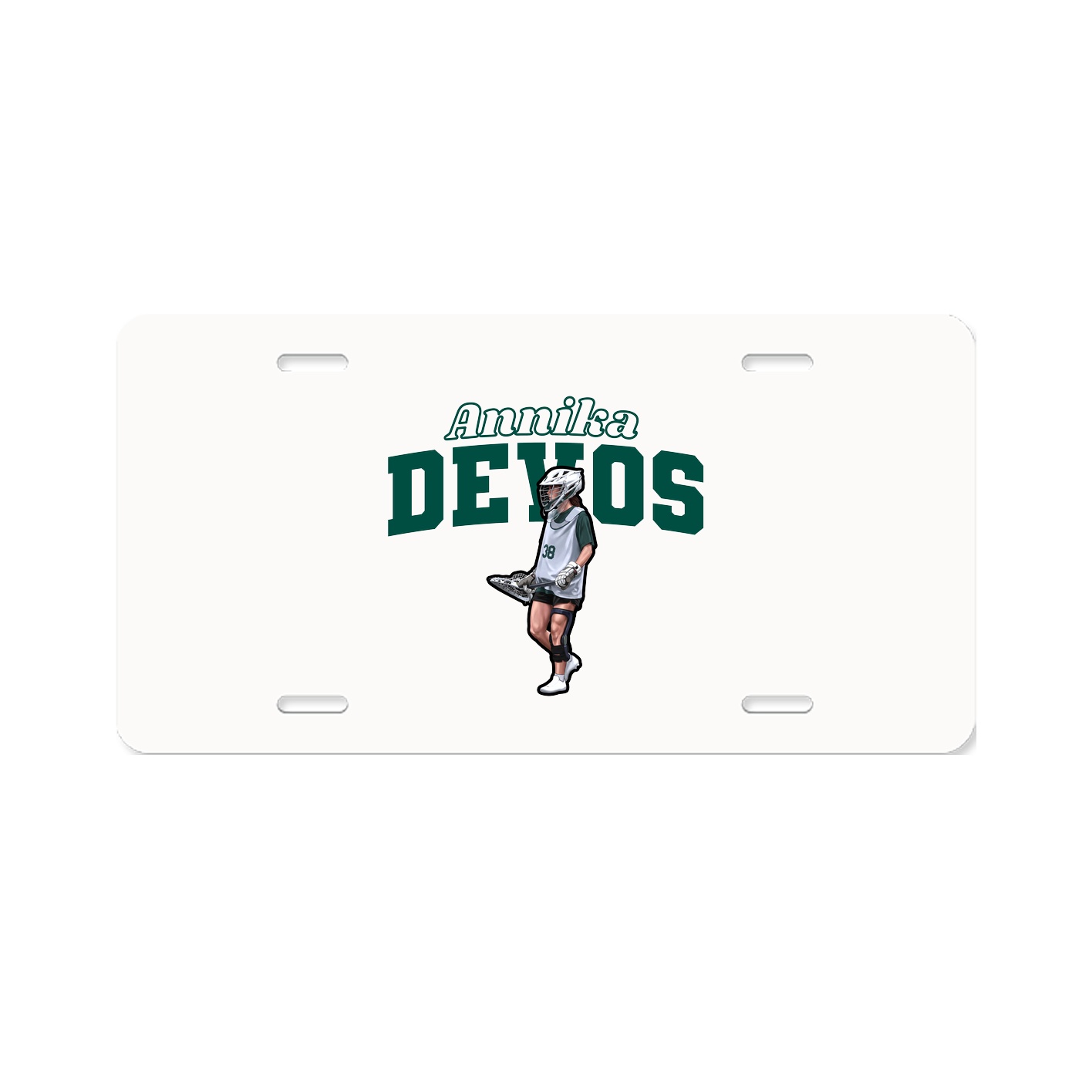 License Plate — Name Arch in Classic