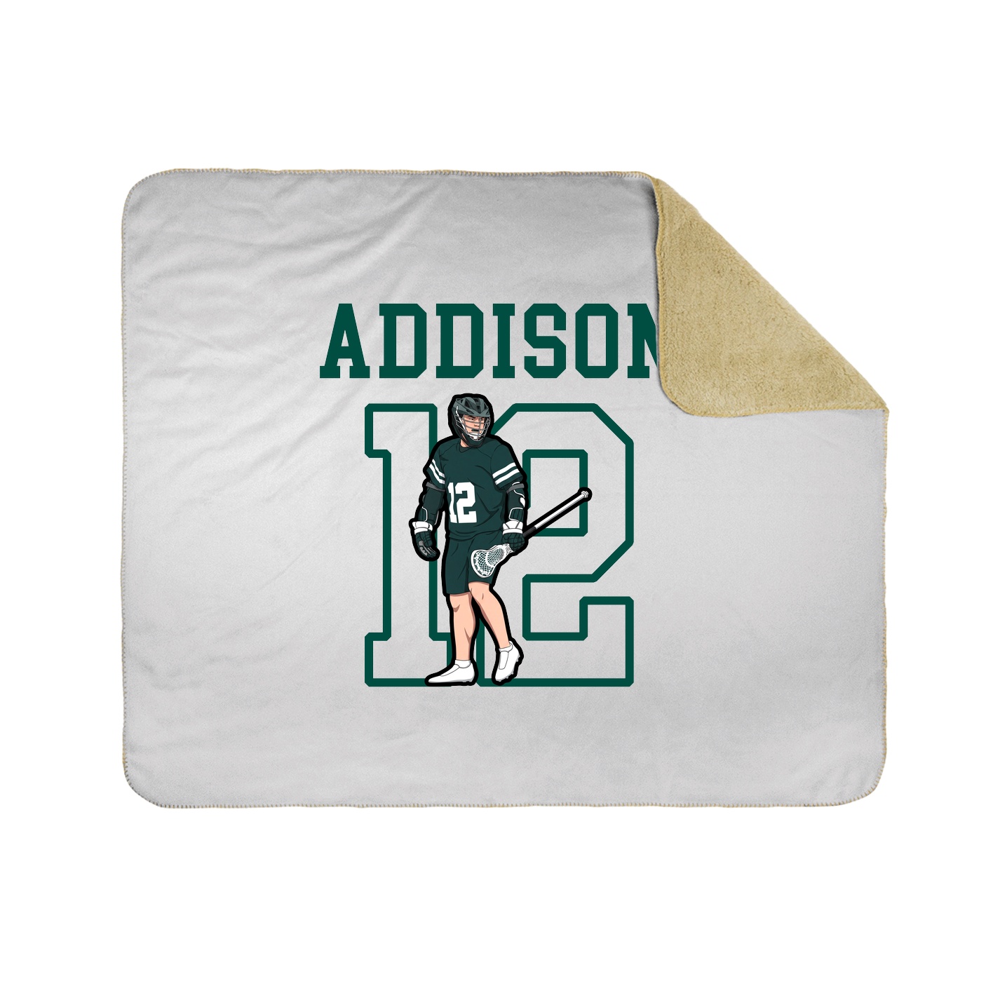 Throw Blanket — Shirsey in White
