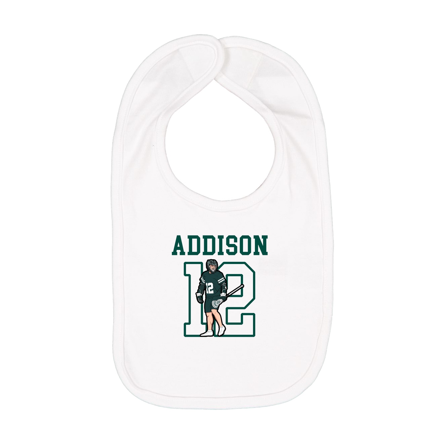 Infant Bib — Shirsey in White