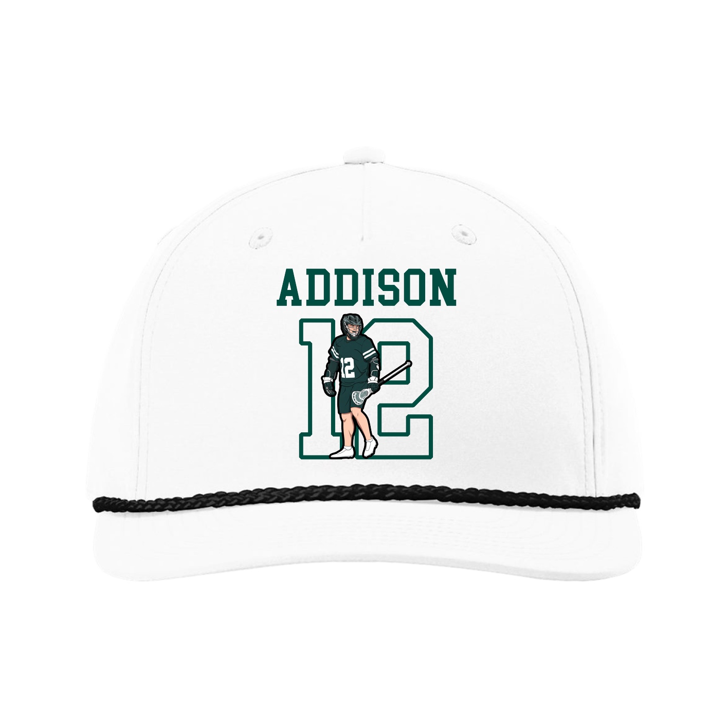 Five-Panel Classic Rope Cap — Shirsey in White