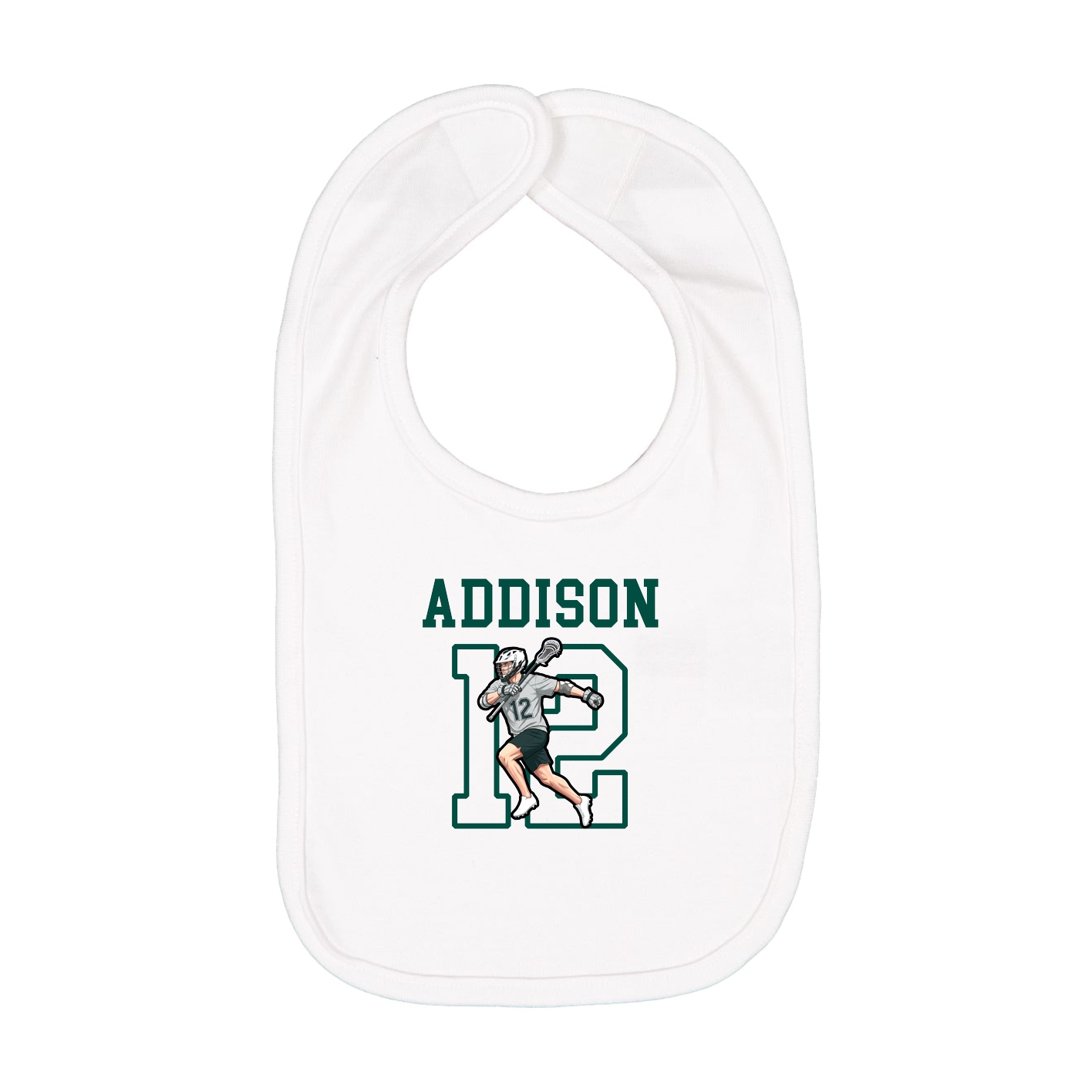 Infant Bib — Shirsey in White