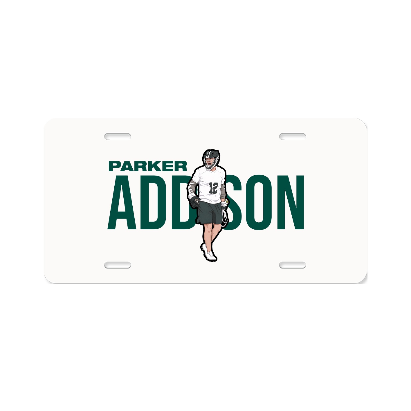 License Plate — Player Name in Classic