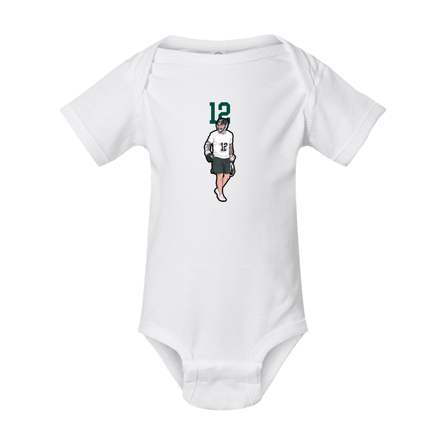 Baby Onesie — Number Top in White