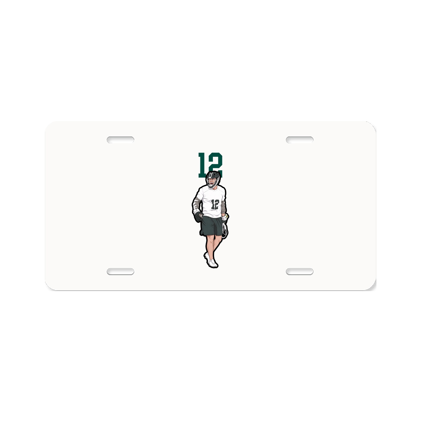 License Plate — Number Top in Classic