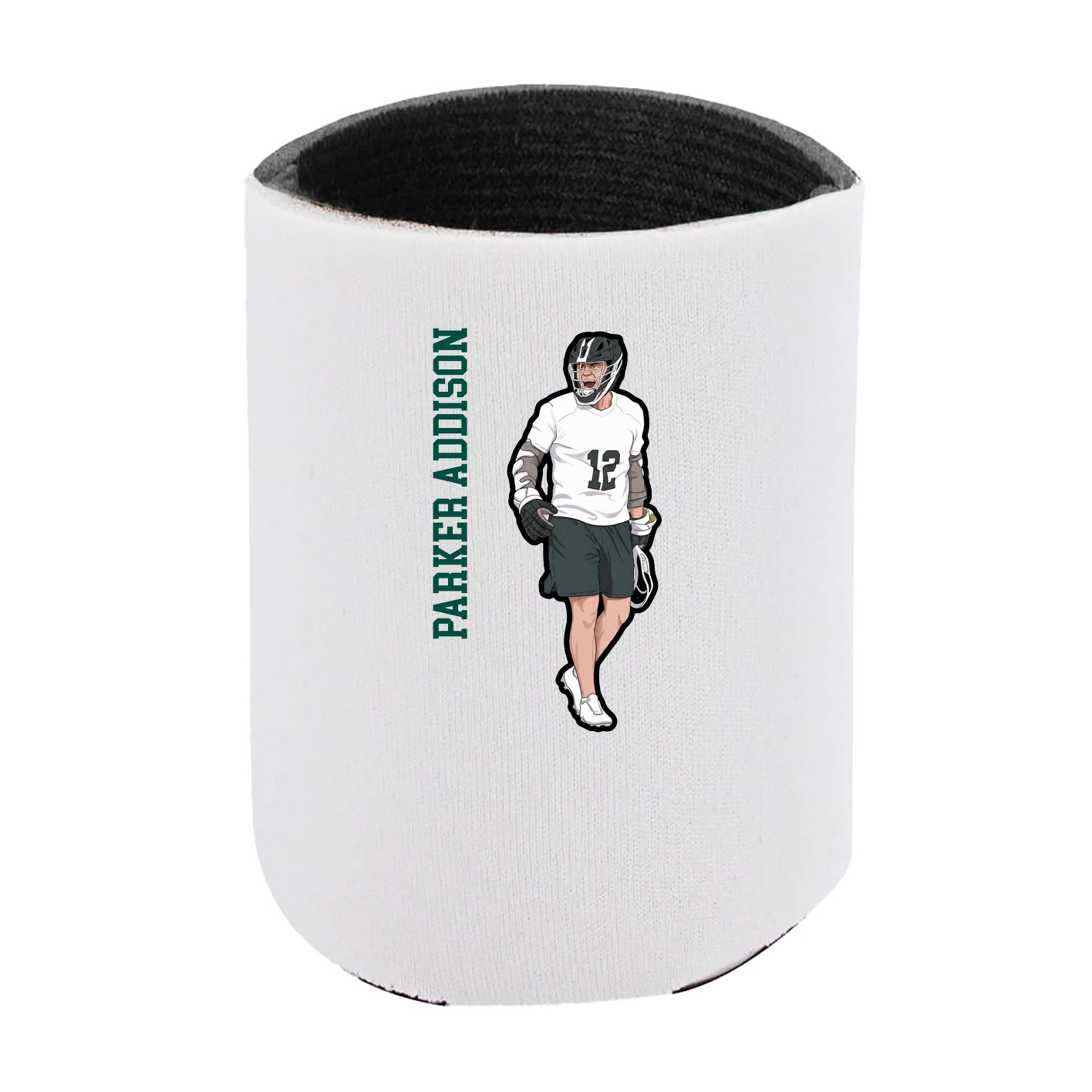 Can Holder — Name Vertical in White