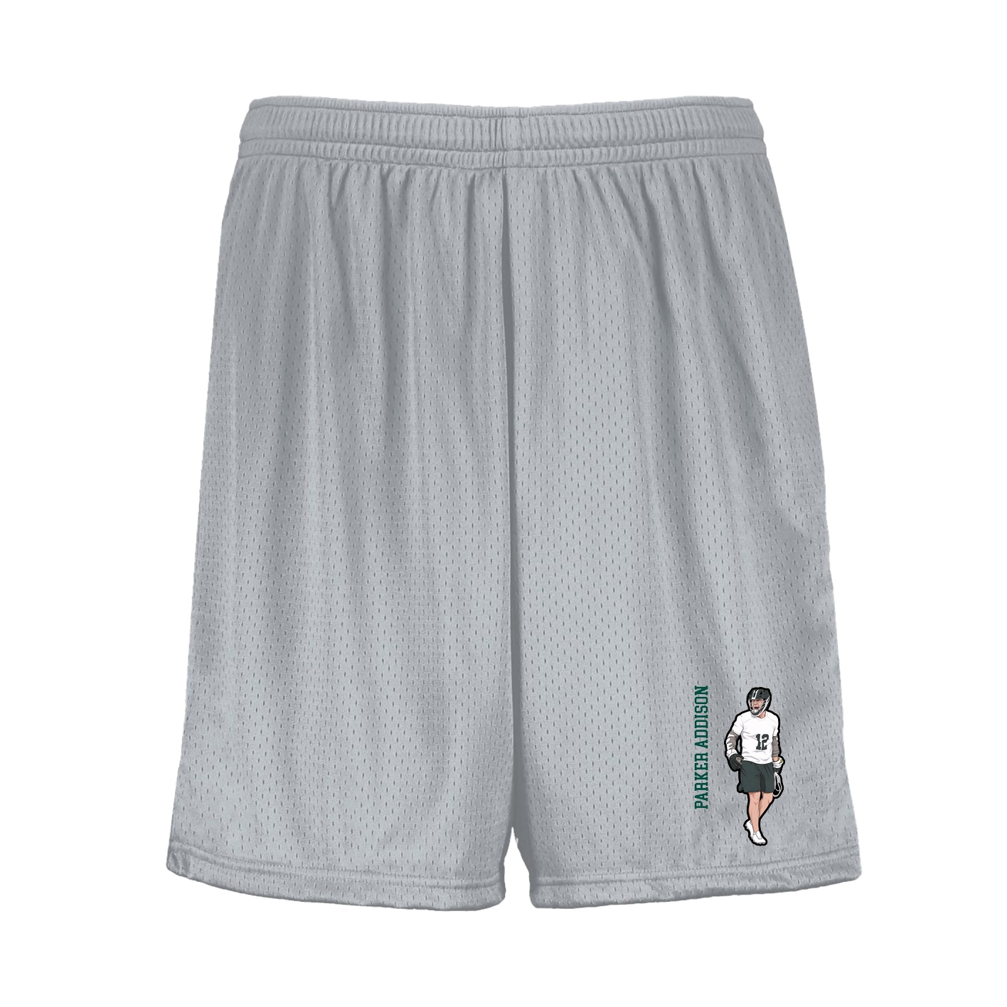Shorts — Name Vertical in Silver