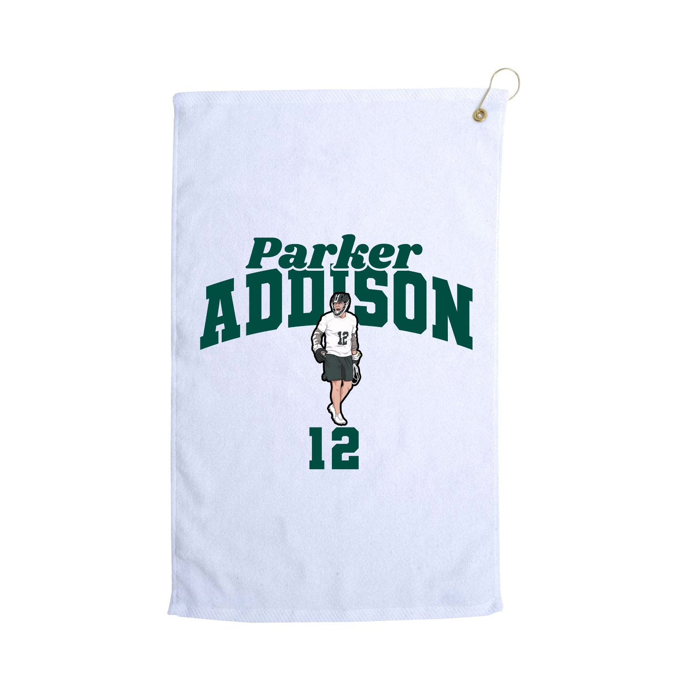 Golf Towel — Signature Arch in White
