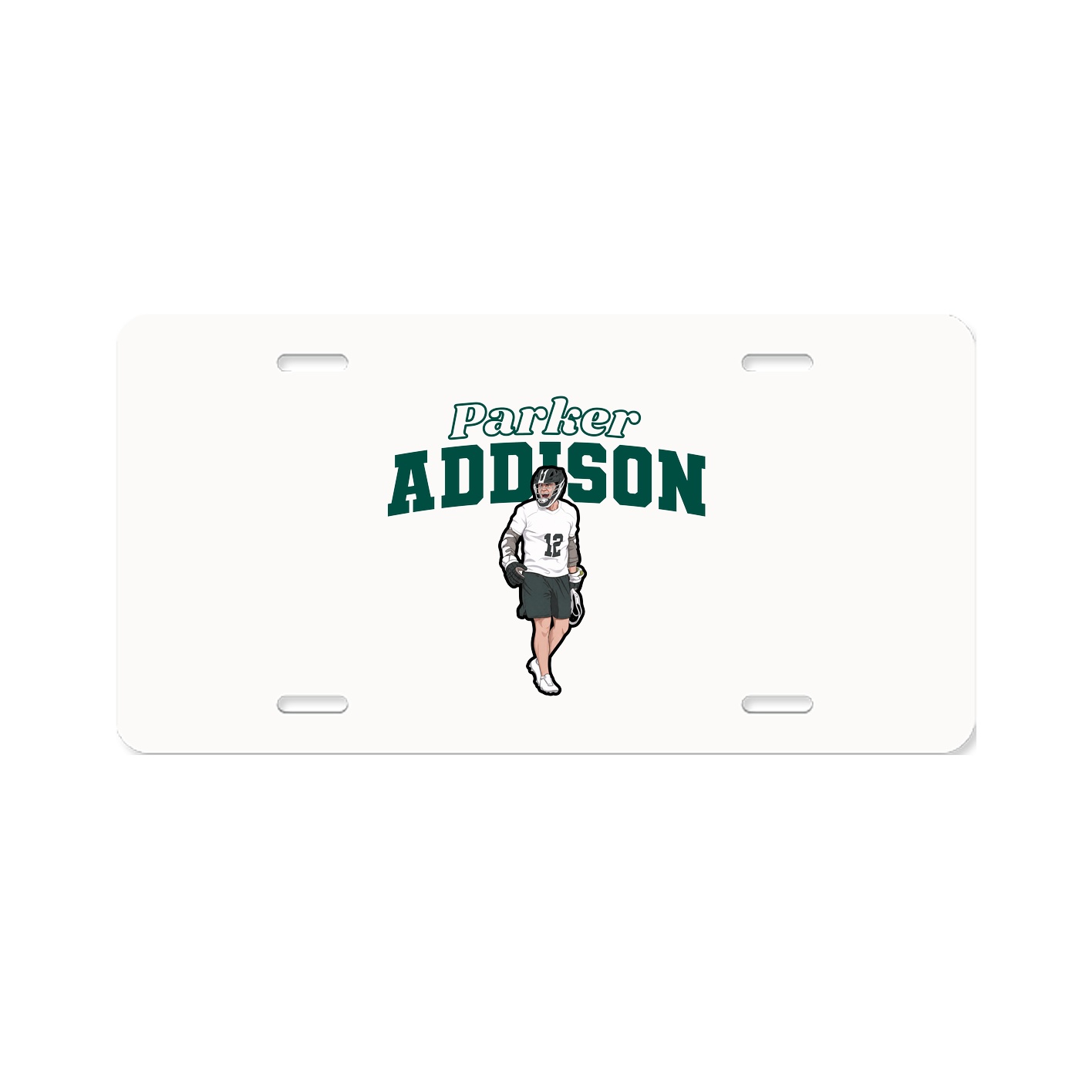 License Plate — Name Arch in Classic