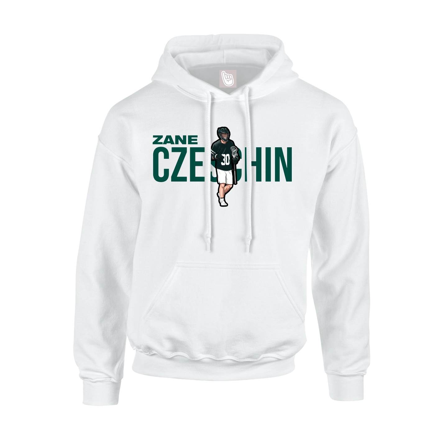 Hoodie — Player Name in White
