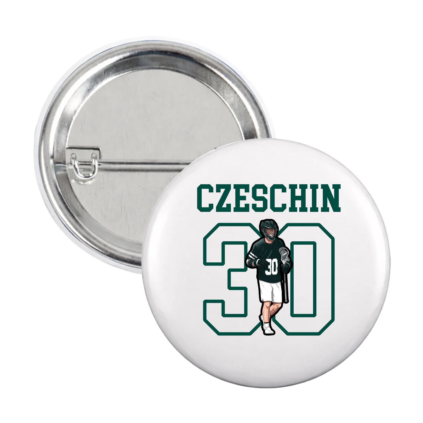 Game Day Button — Shirsey in White