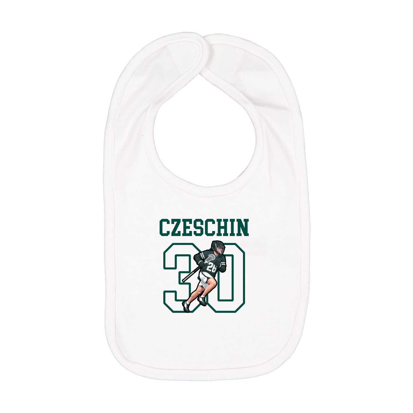 Infant Bib — Shirsey in White