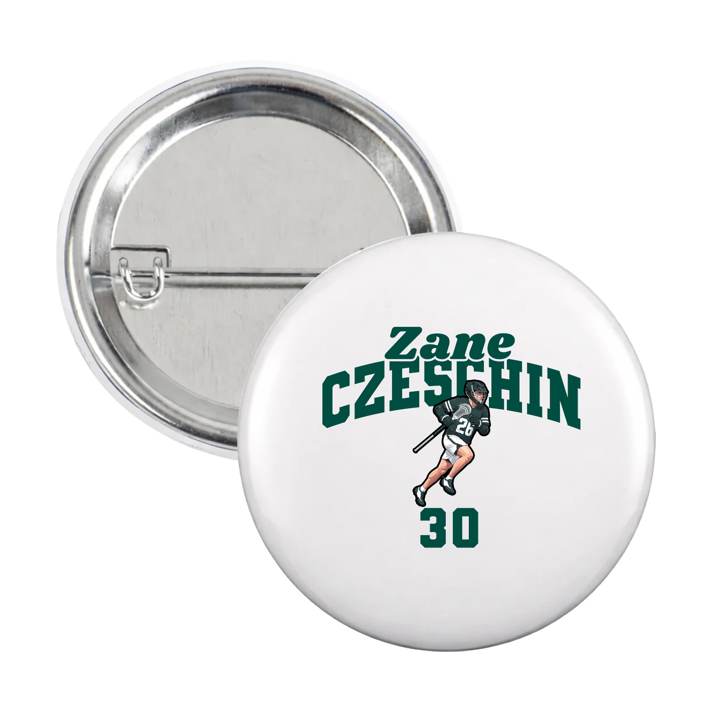 Game Day Button — Signature Arch in White