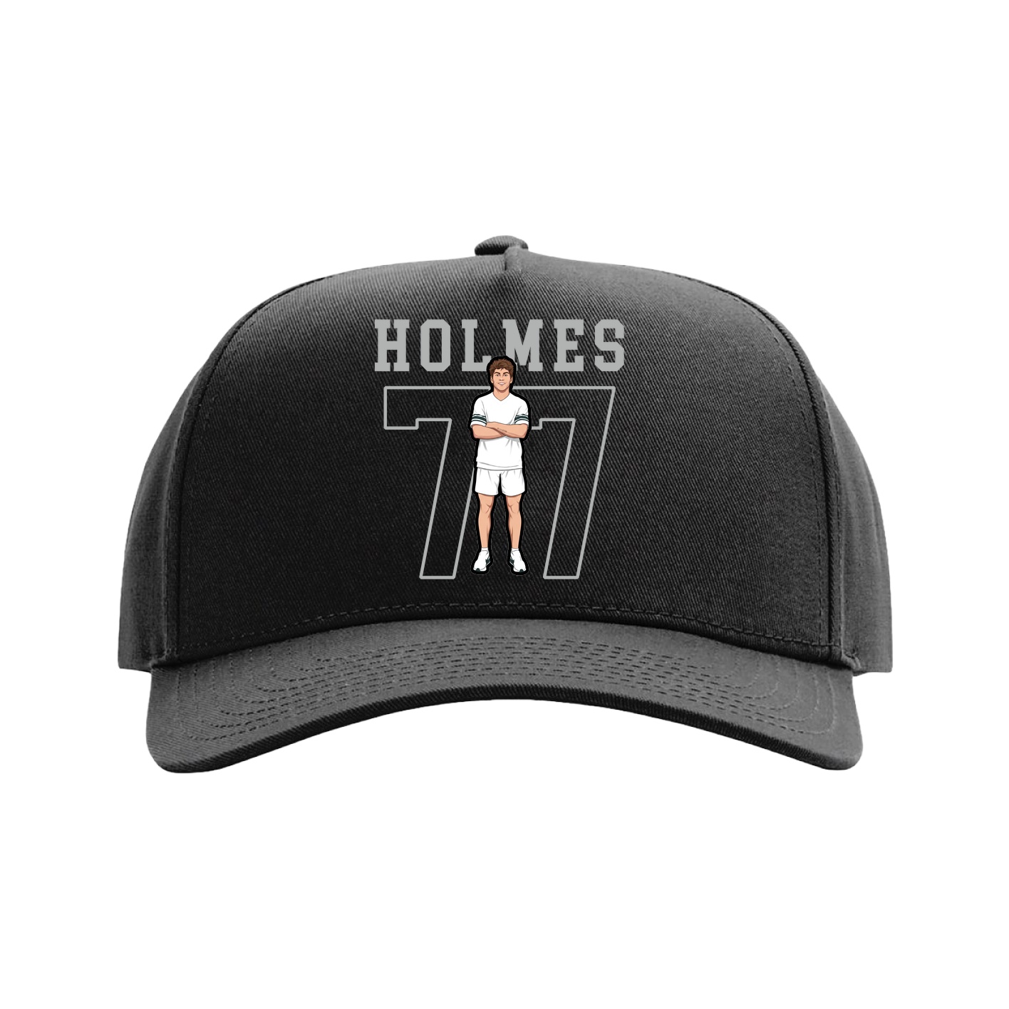 Full Fabric Five-Panel Champ Cap — Shirsey in Black