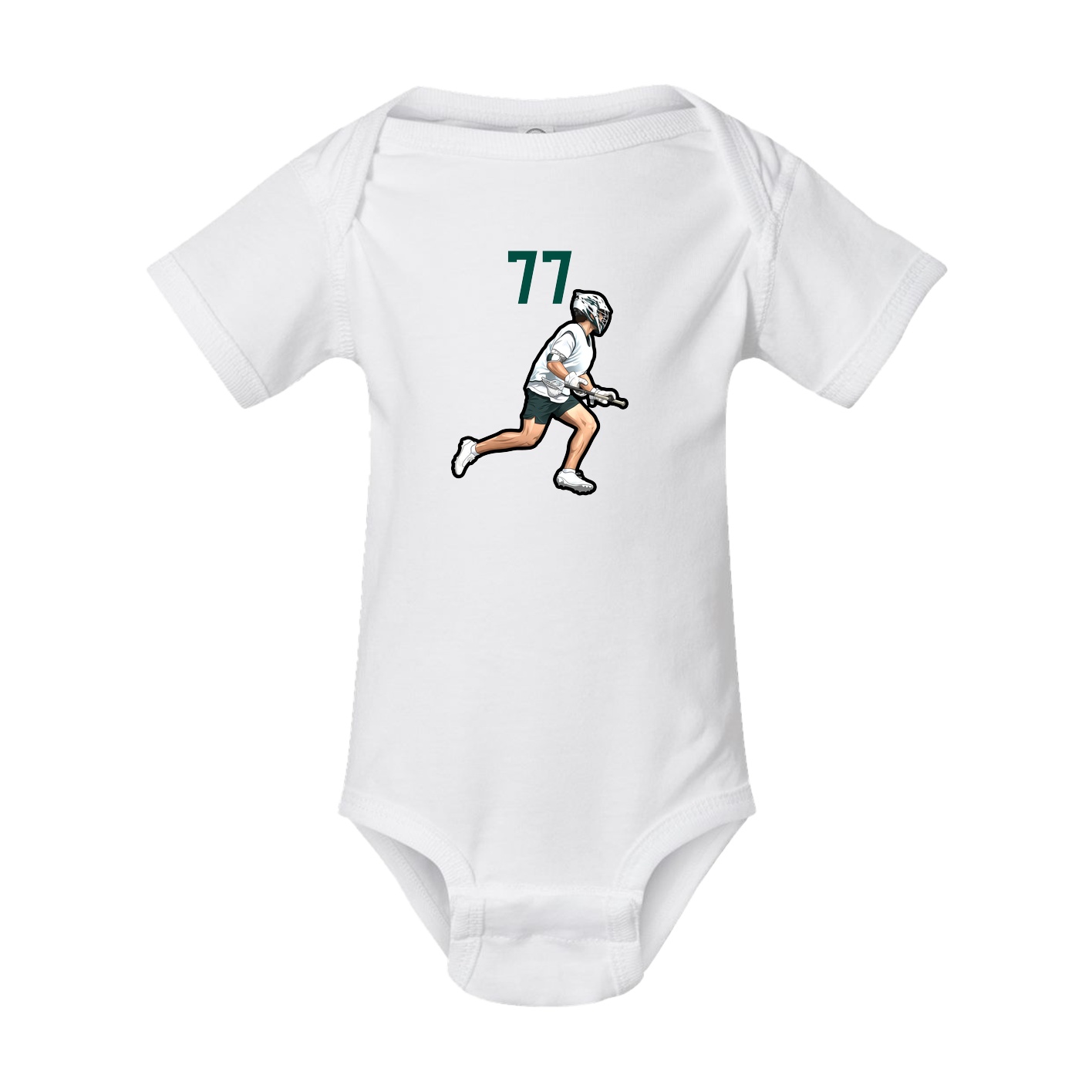 Baby Onesie — Number Top in White