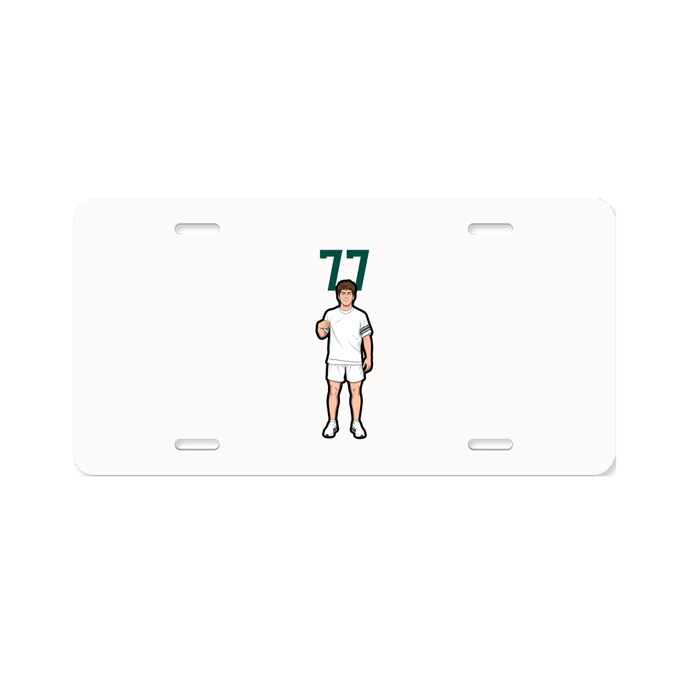 License Plate — Number Top in Classic