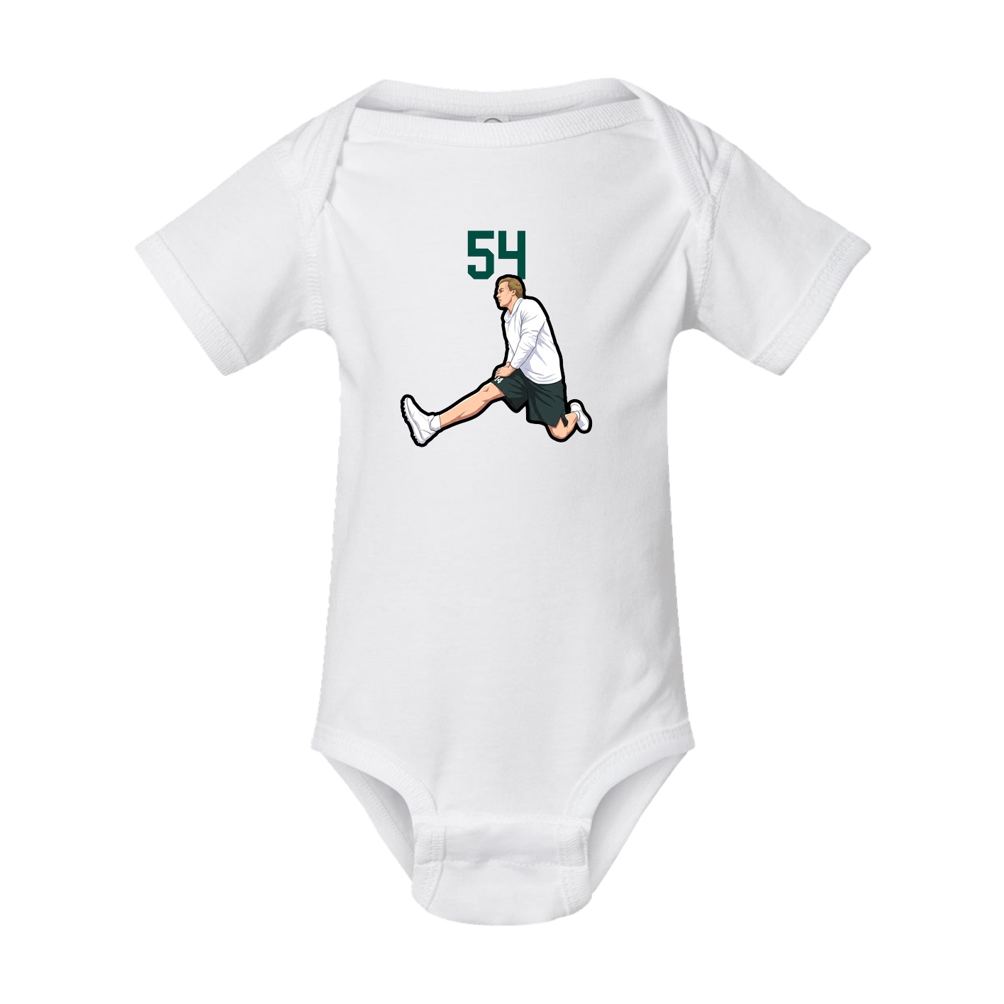 Baby Onesie — Number Top in White