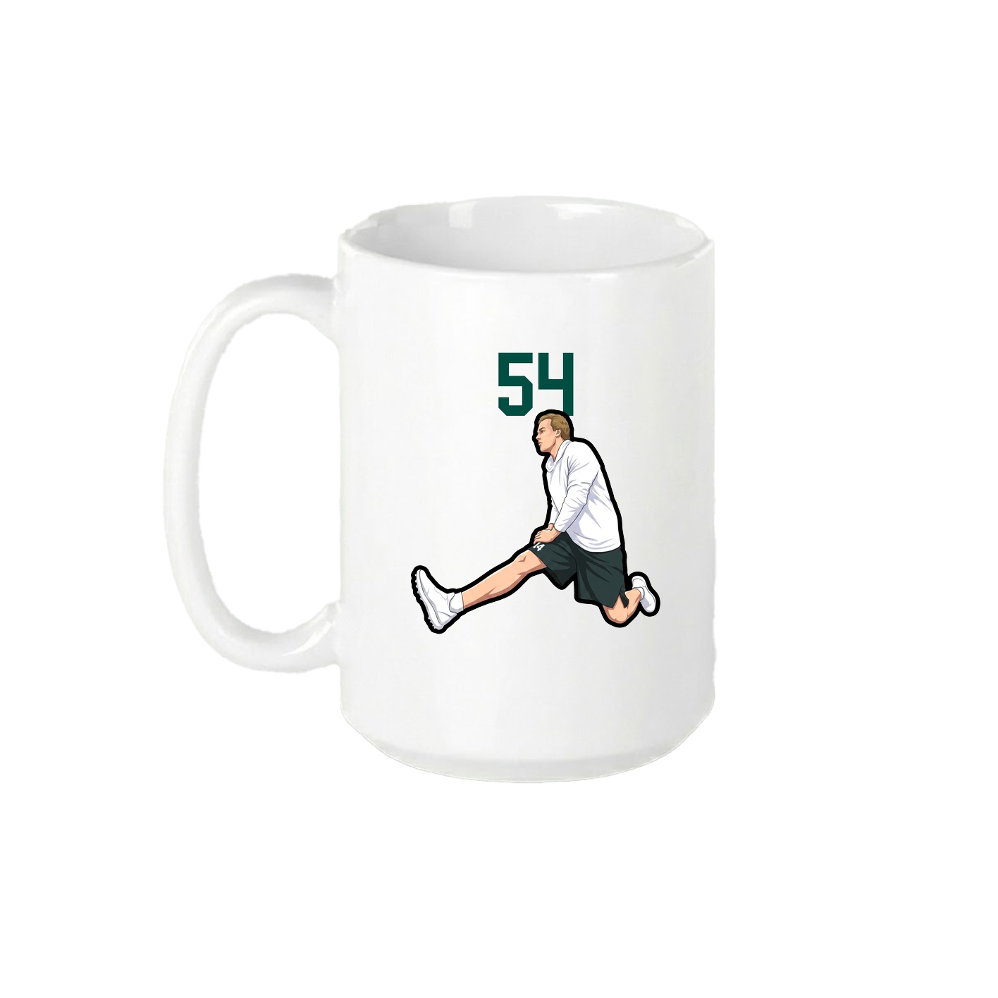 15oz Coffee Mug — Number Top in White