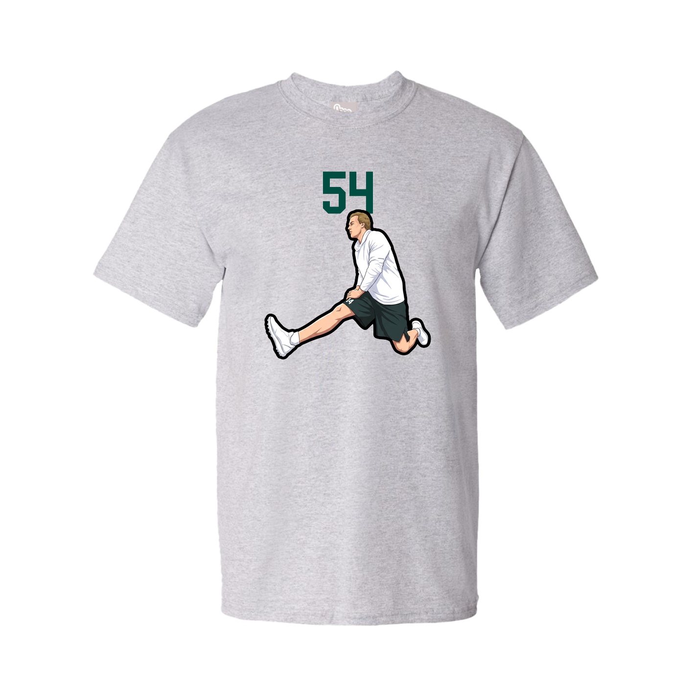 Youth Tee — Number Top in Grey