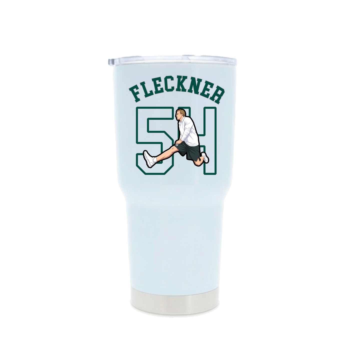 30oz Stainless Steel Tumbler — Shirsey Arch in White