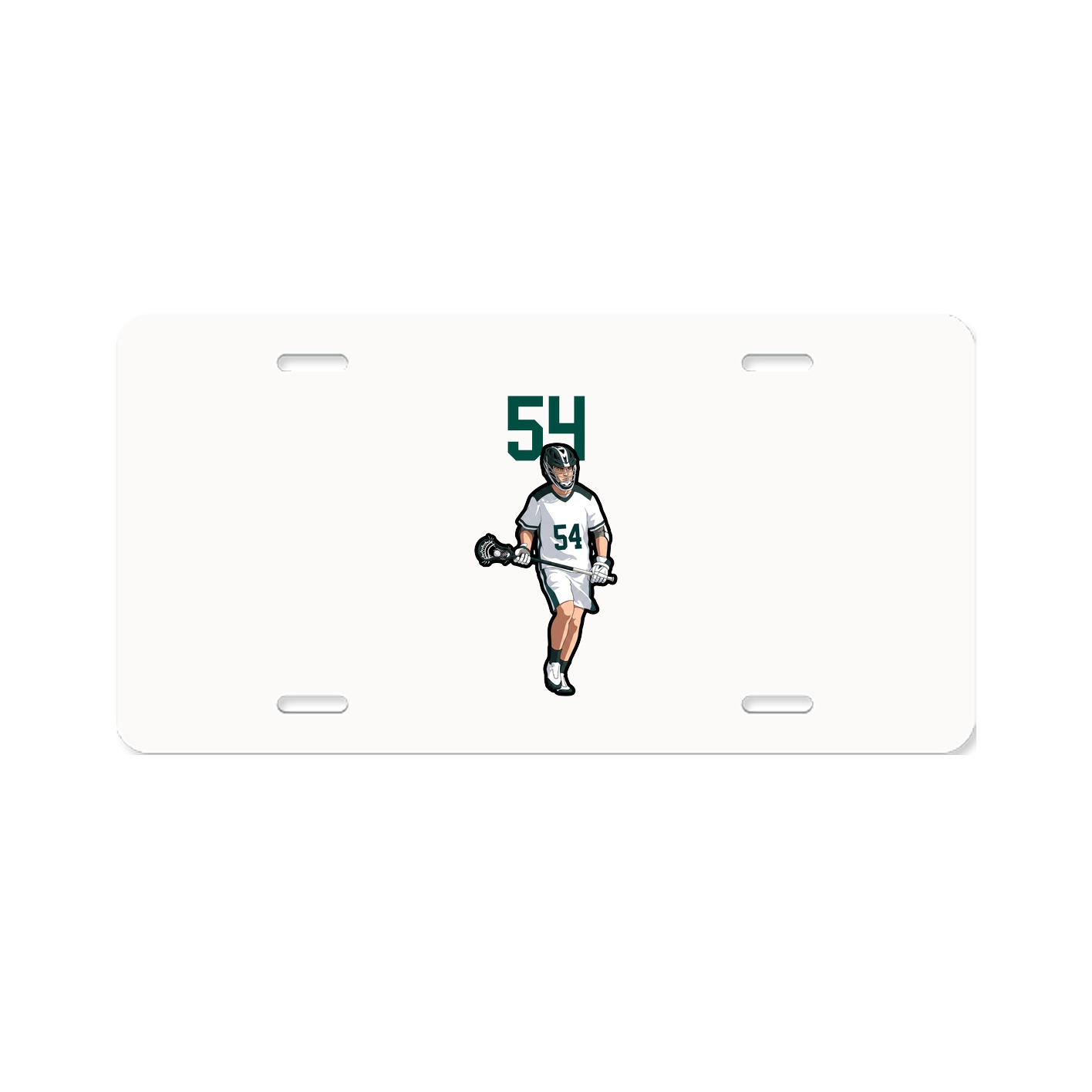License Plate — Number Top in Classic