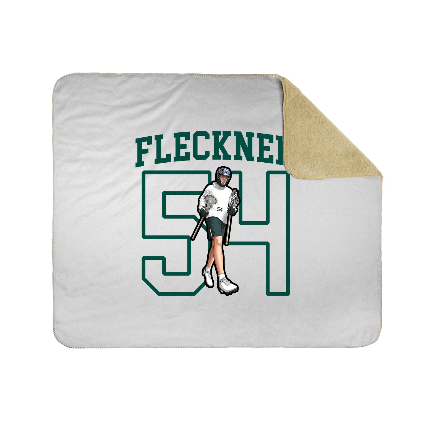 Throw Blanket — Shirsey in White