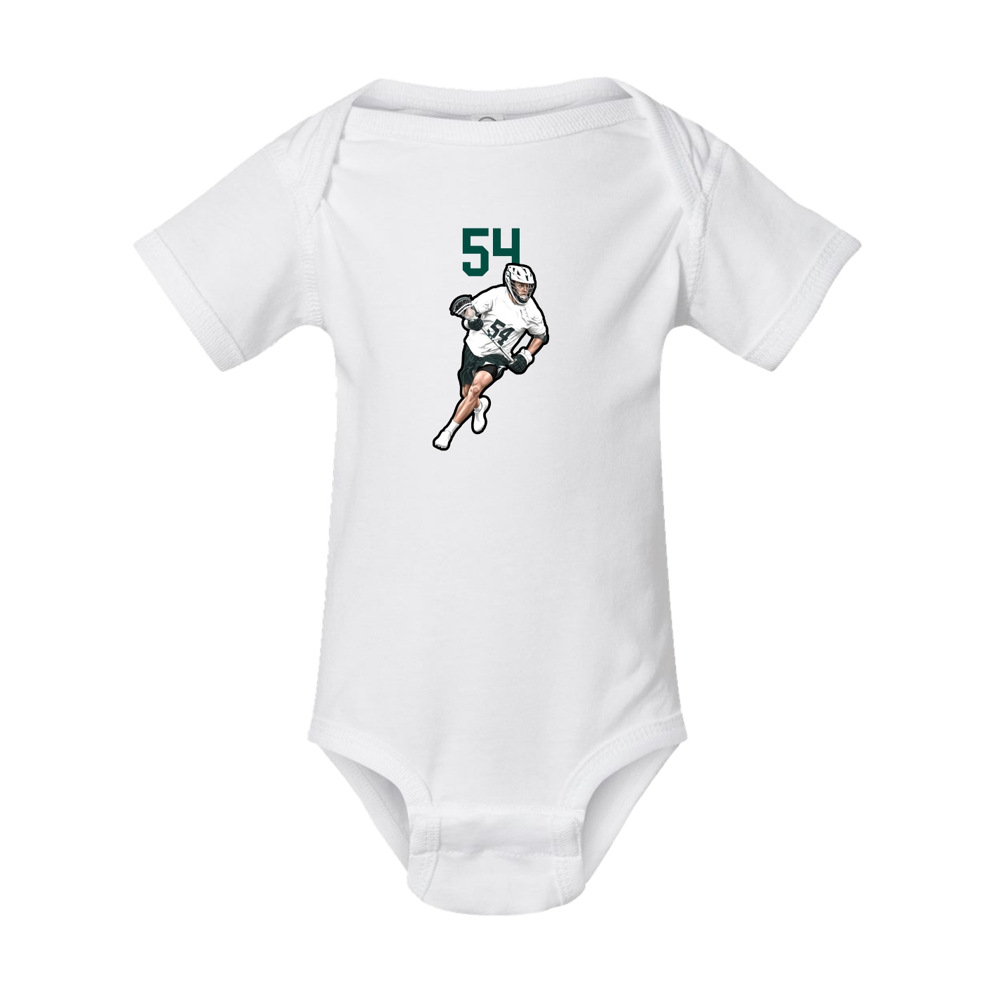 Baby Onesie — Number Top in White