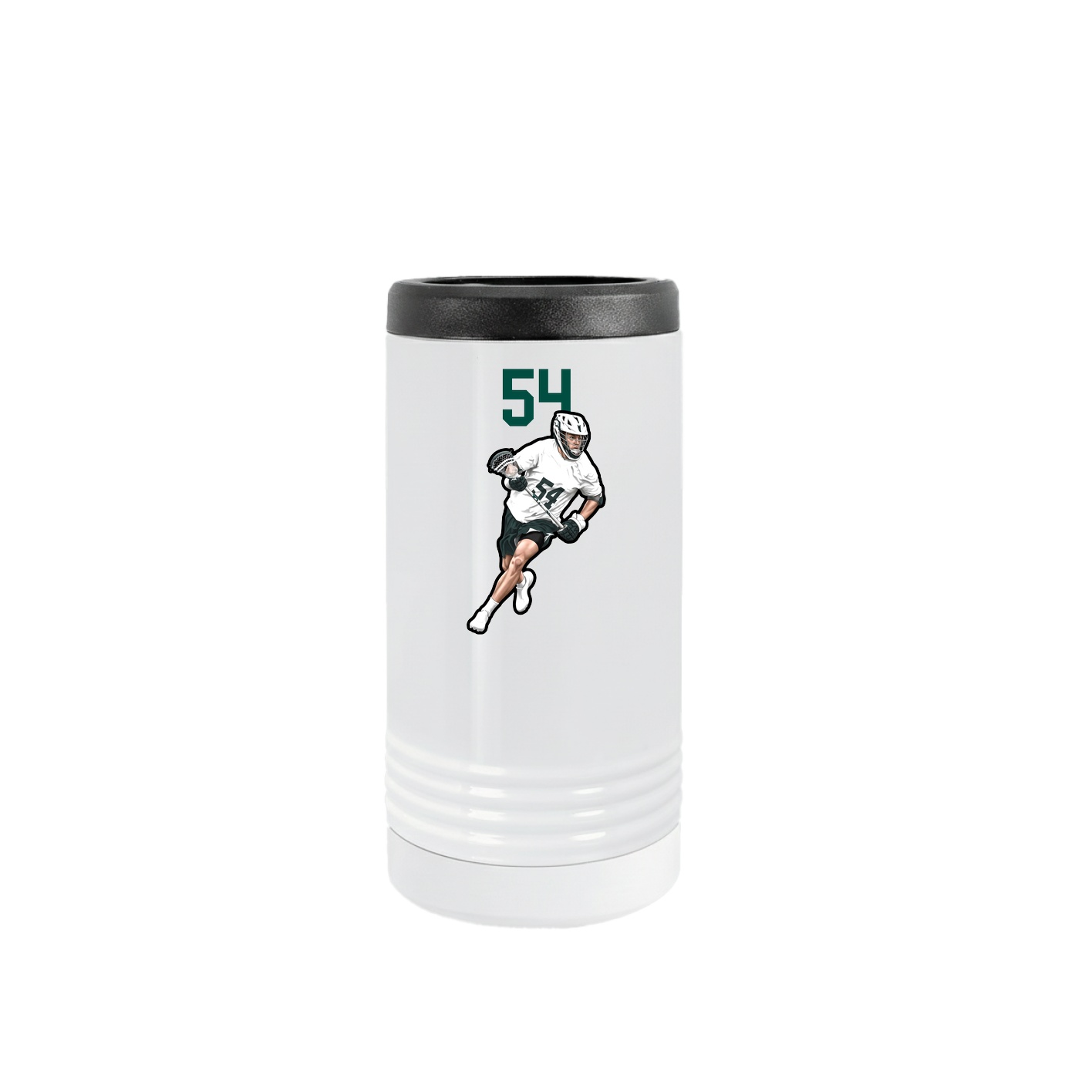 Slim Beverage Holder — Number Top in White