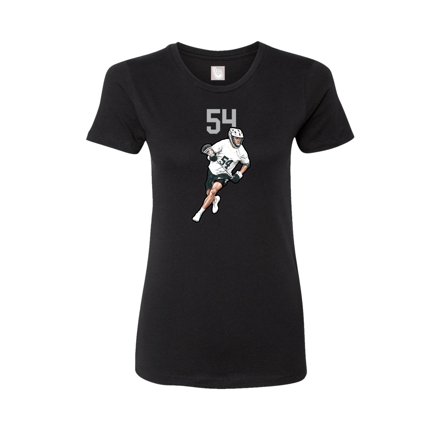 Womens Tee — Number Top in Black