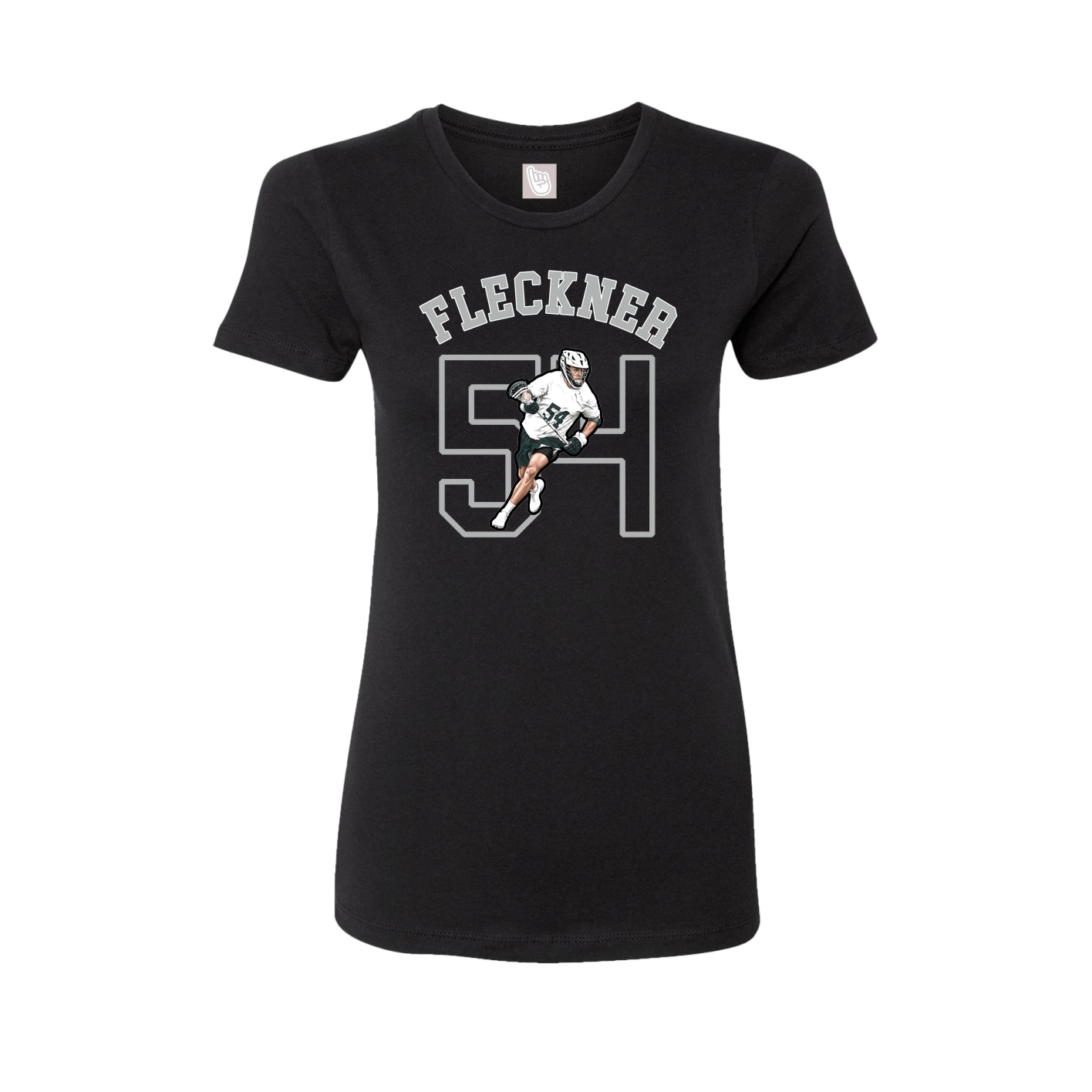 Fitted Women's Tee — Shirsey Arch in Black