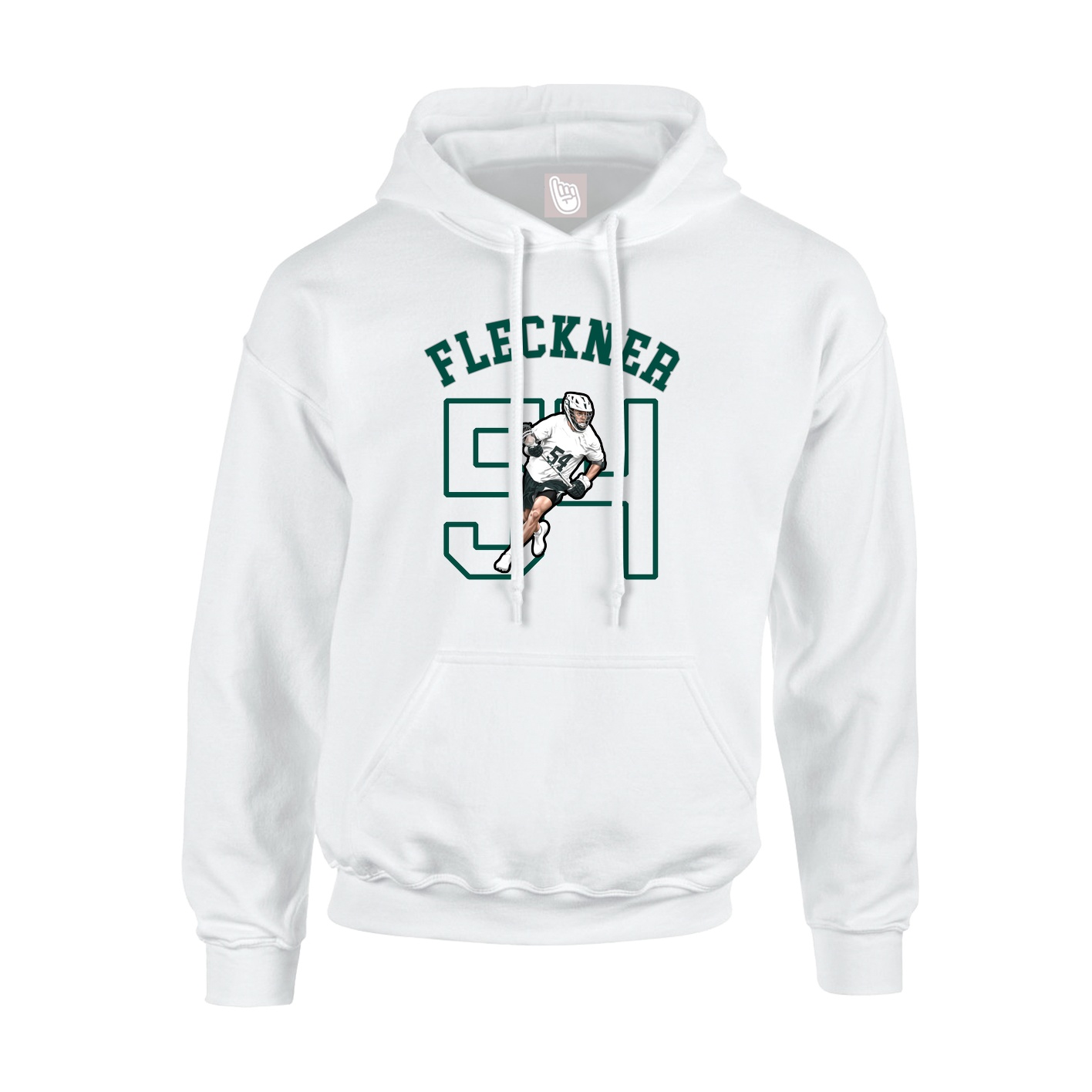Youth Hoodie — Shirsey Arch in White