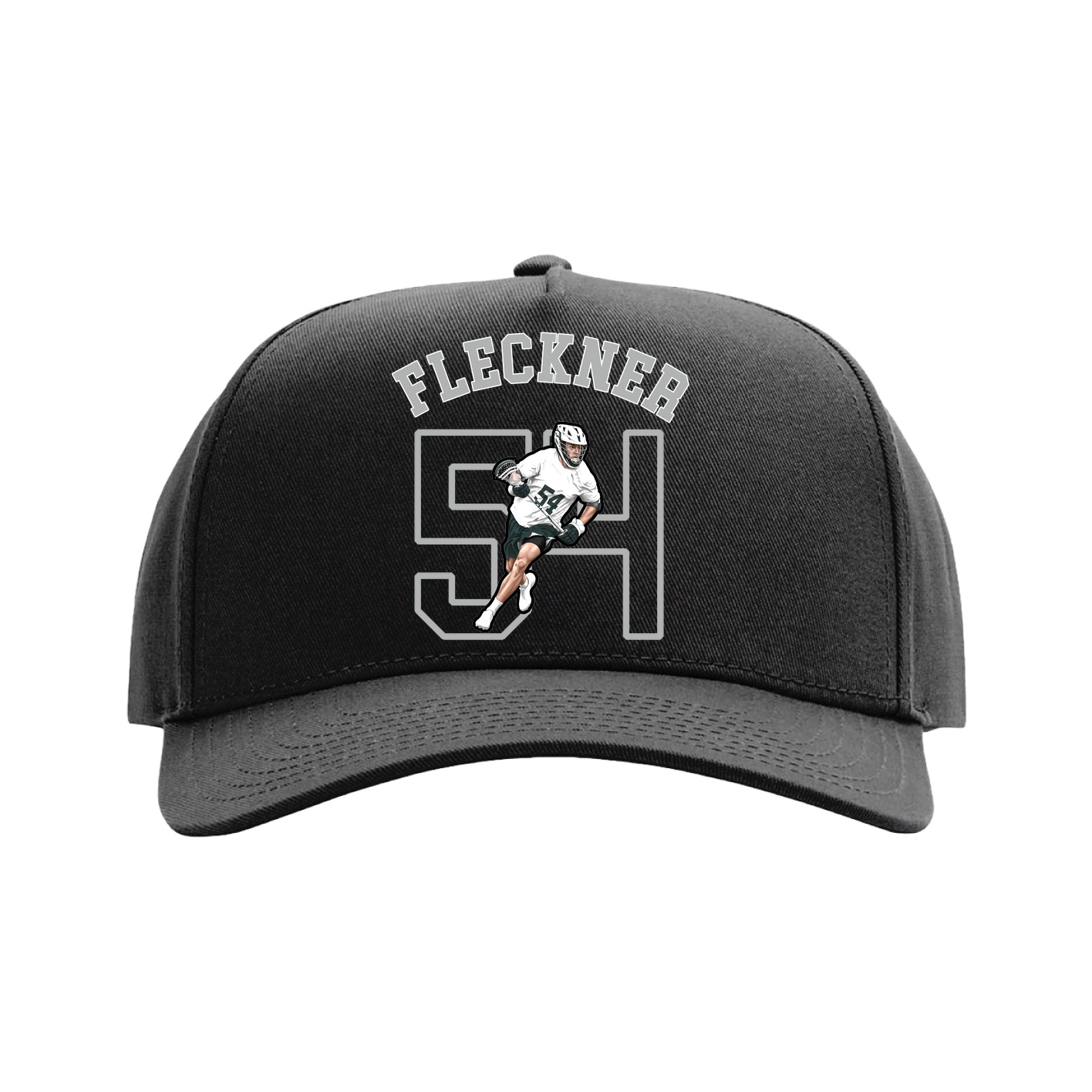 Full Fabric Five-Panel Champ Cap — Shirsey Arch in Black