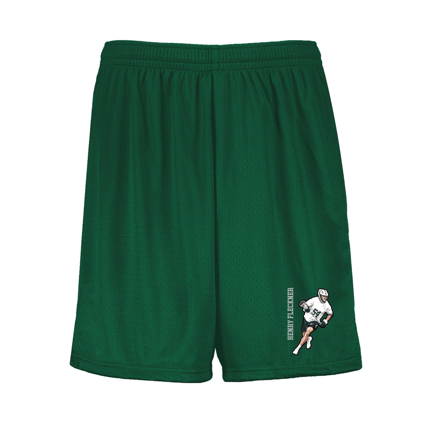 Shorts — Name Vertical in Green