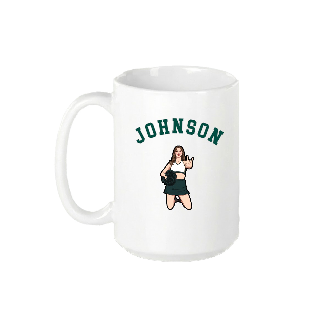 15oz Coffee Mug — Shirsey Arch in White