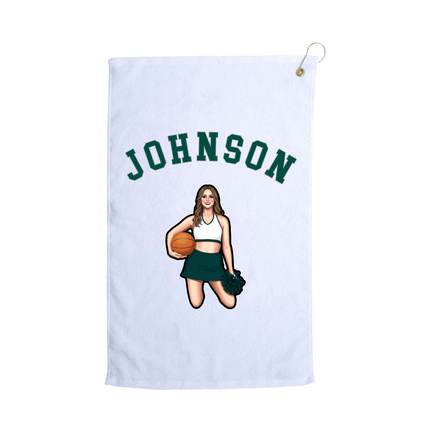 Golf Towel — Shirsey Arch in White