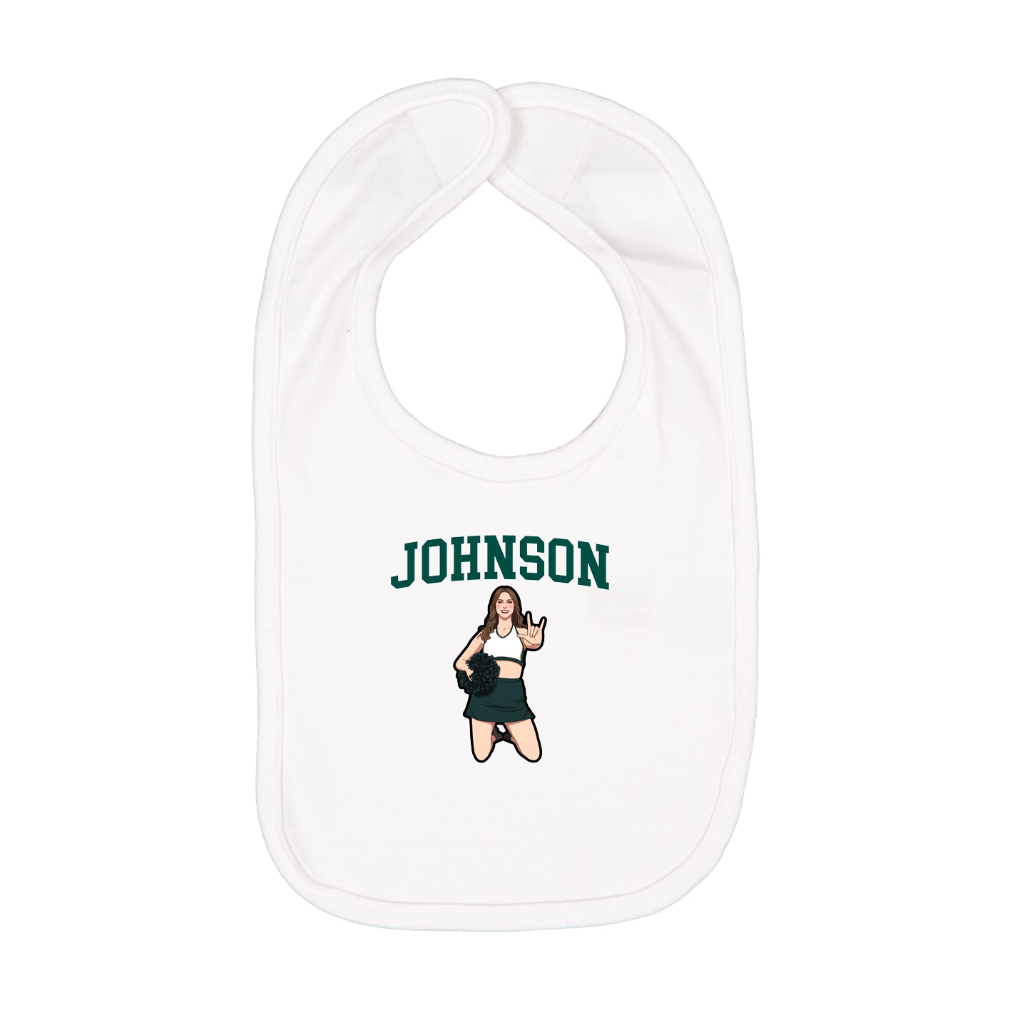 Infant Bib — Shirsey in White