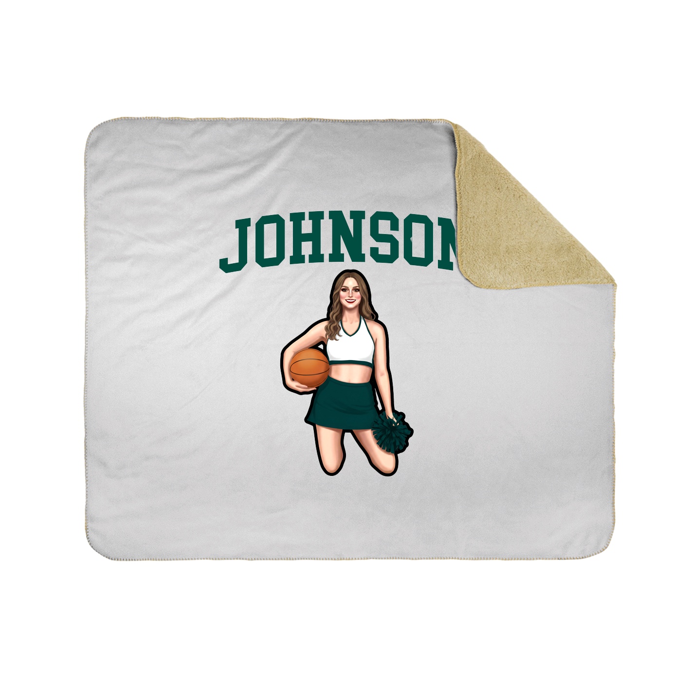 Throw Blanket — Shirsey in White