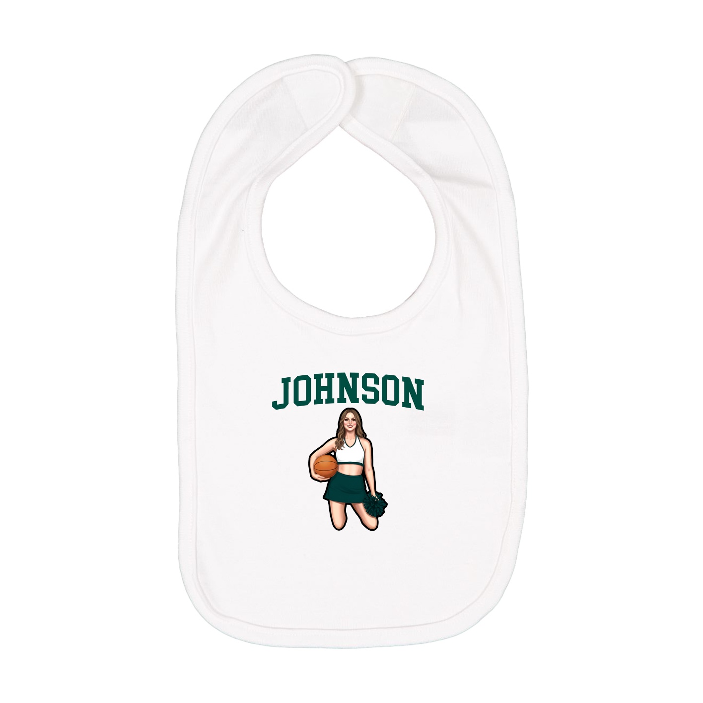 Infant Bib — Shirsey in White