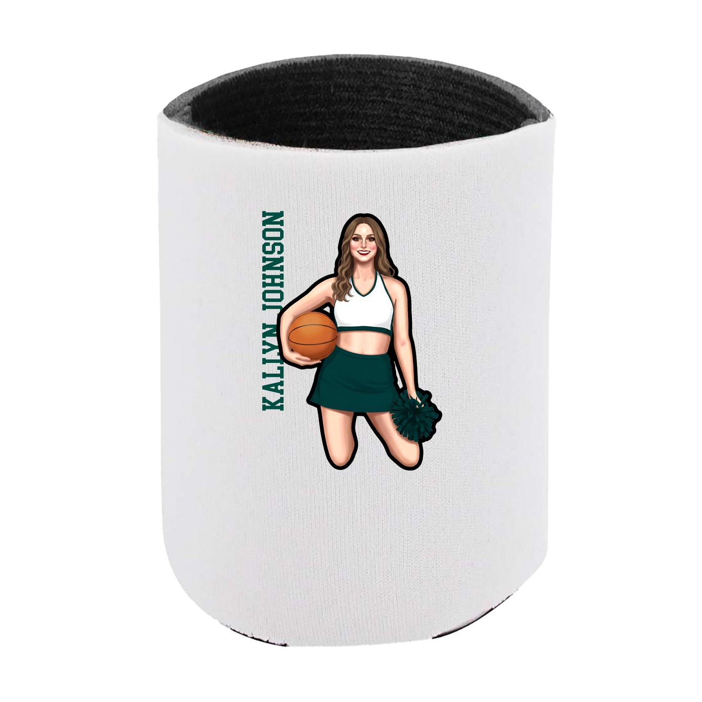 Can Holder — Name Vertical in White