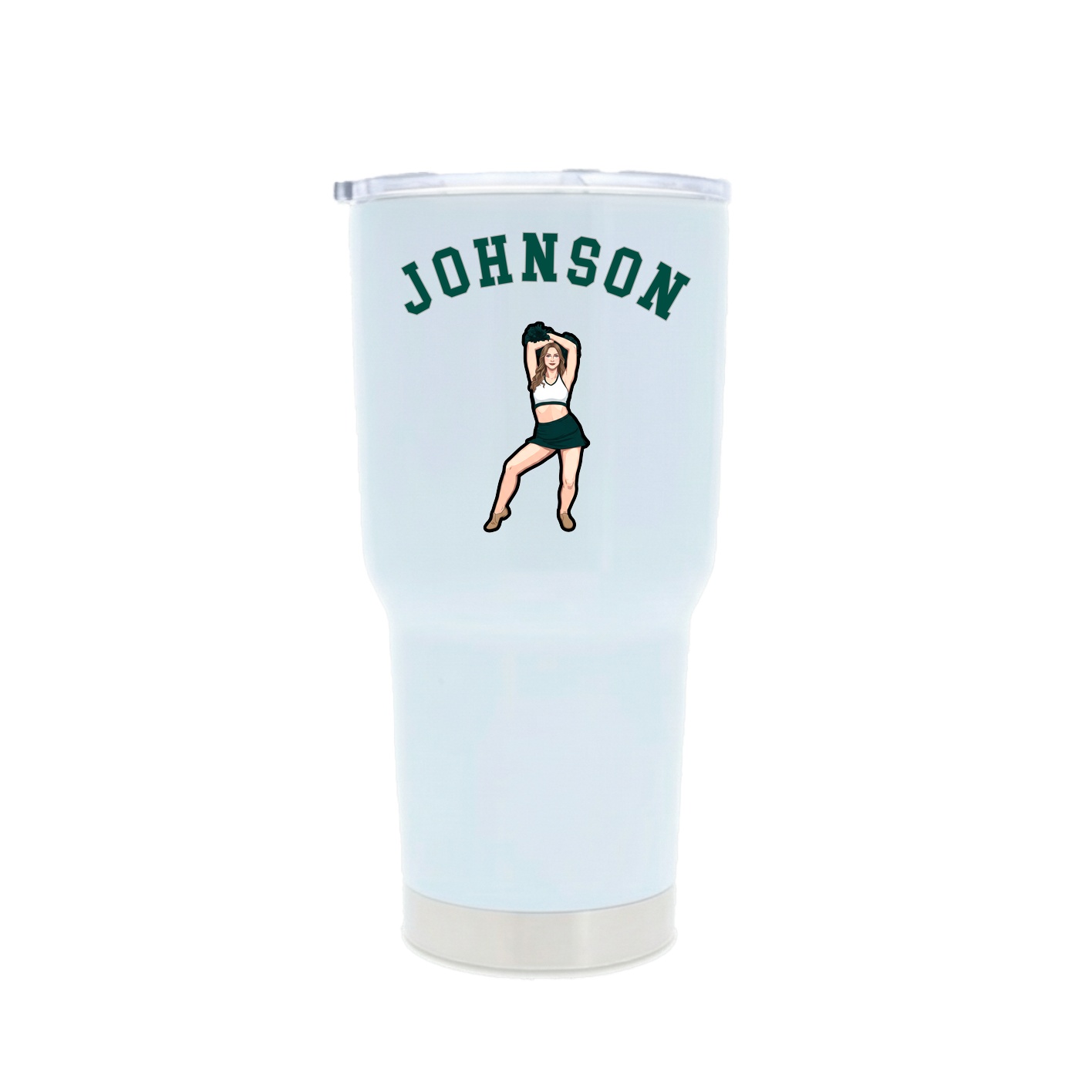 30oz Stainless Steel Tumbler — Shirsey Arch in White