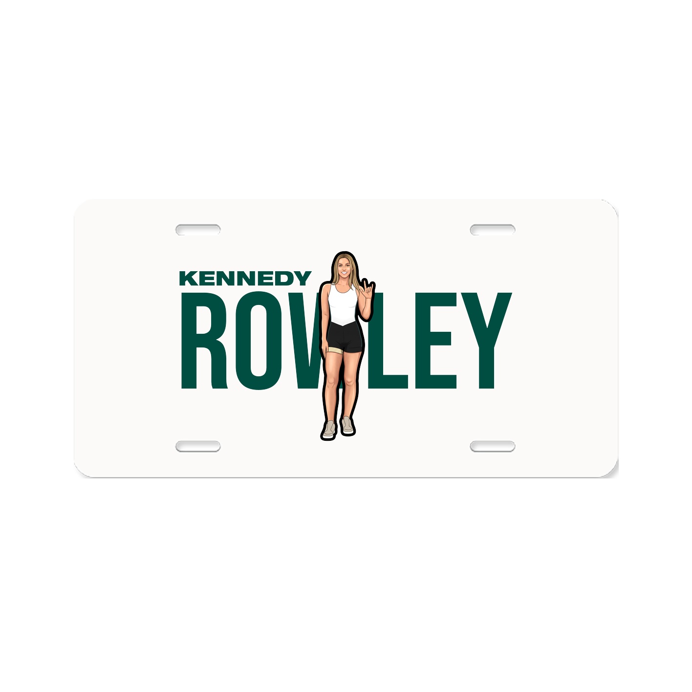 License Plate — Player Name in Classic