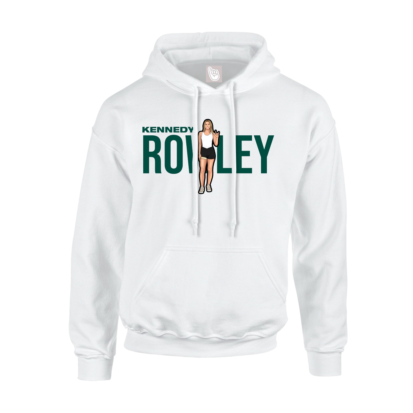 Hoodie — Player Name in White